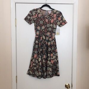 XXS LuLaRoe Amelia Dress E03 658